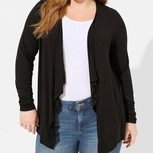 Super Soft Cardigan Drape Front